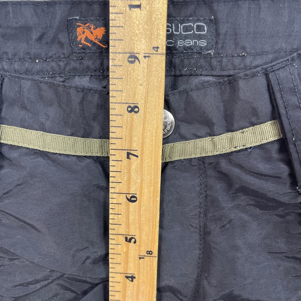 Parasuco Cargo Pants Mens 32 Black Parachute Techwear Cyberpunk Ergonomic Y2K - Picture 11 of 15
